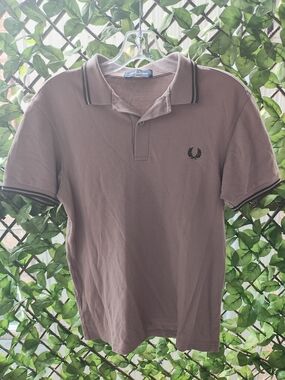 Fred Perry Men’s Brown Polo Shirt with Contrast Trim